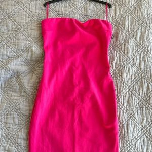 NWT strapless midi bodycon dress